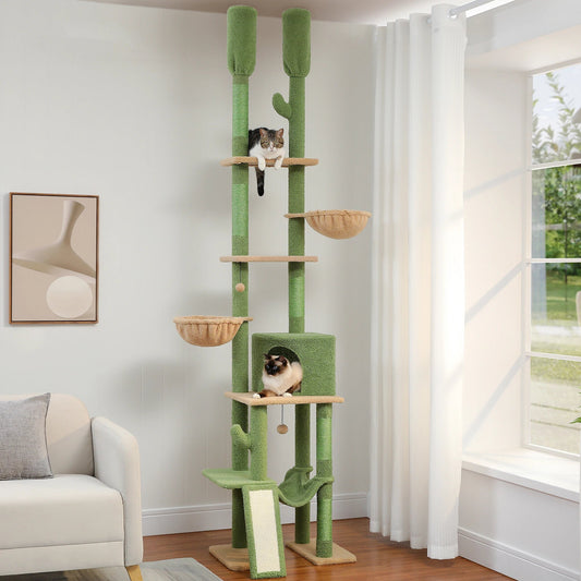 Desert Themed Tall Cat Tower With Hammocks