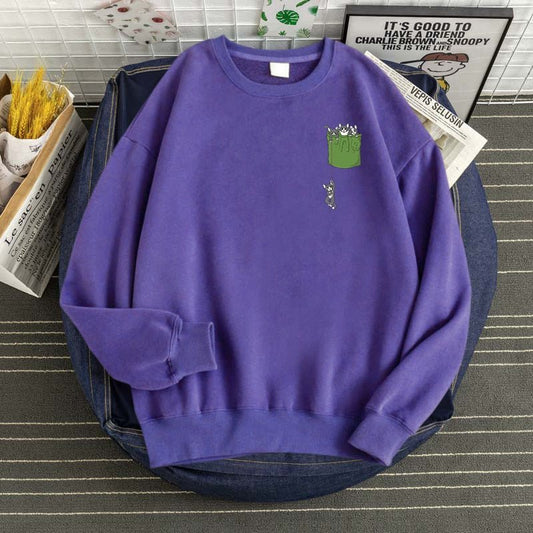 'A full pocket of cats' cute cat sweatshirt