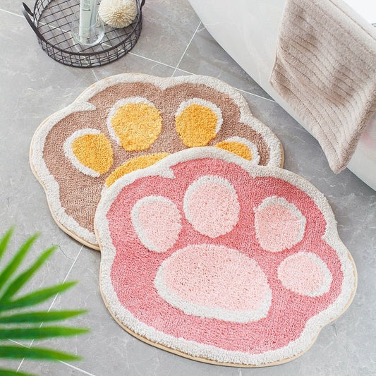 Adorable cat paw carpet cat rug