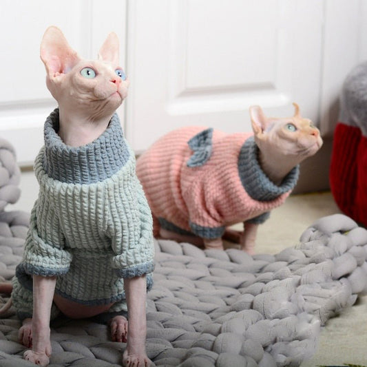 cute cat knit sweater for winter season
