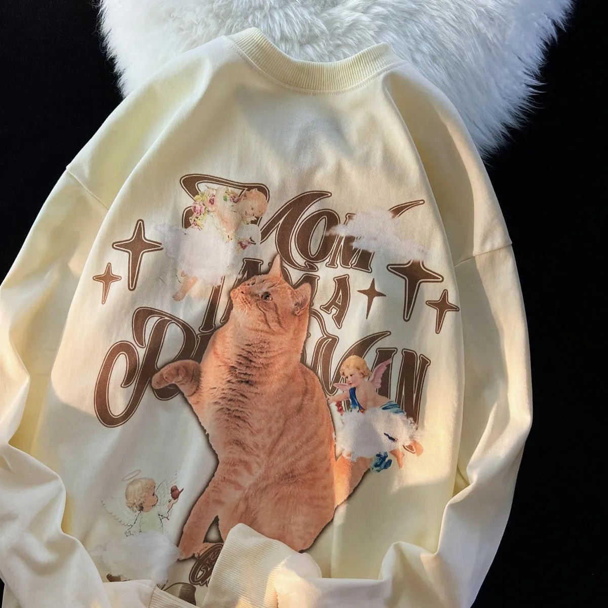 Vintage cat sweatshirt online