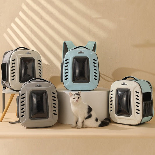 Foldable travel cat carrier