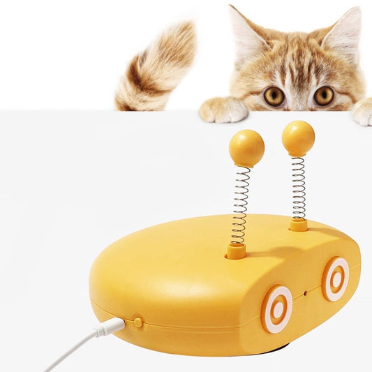 Funny Cat teasing toy - Works like a robotic vacuum