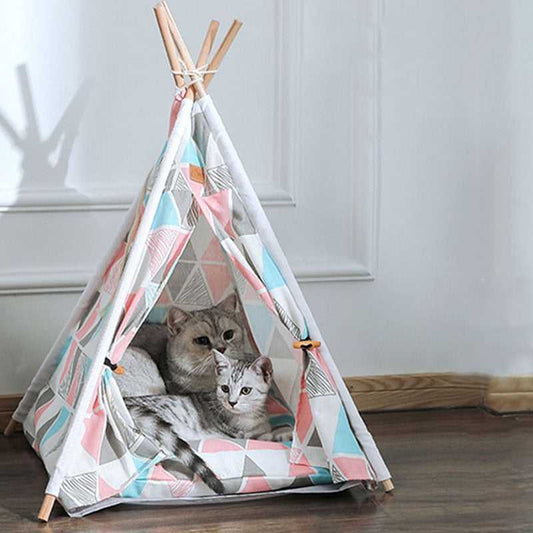 Glamping Tent For Cat With Name Board