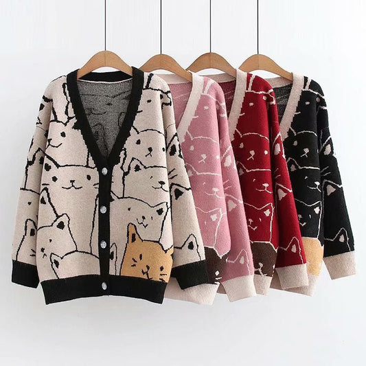 premium kitty sweatshirt with adorable orange cat