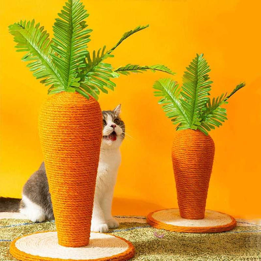 carrot design cute cat scratching post sisal scratching post