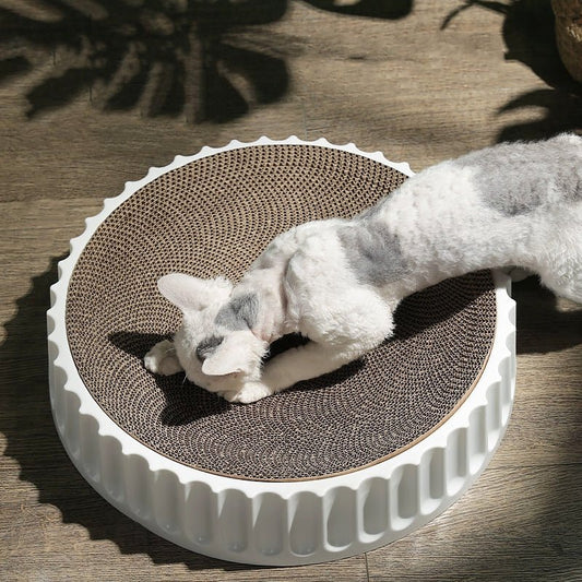 Macaron Color Cat Scratch Board and Bed