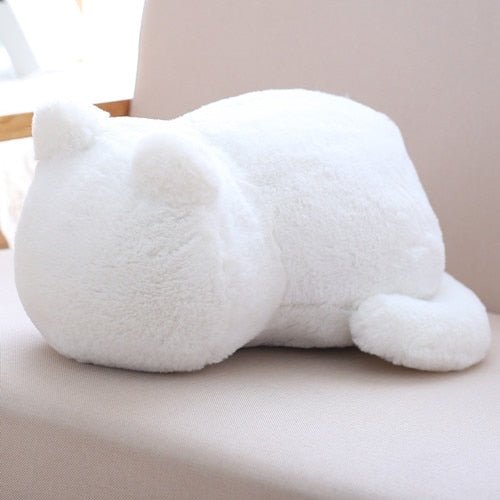 a white cat stuffed animal for cat lovers