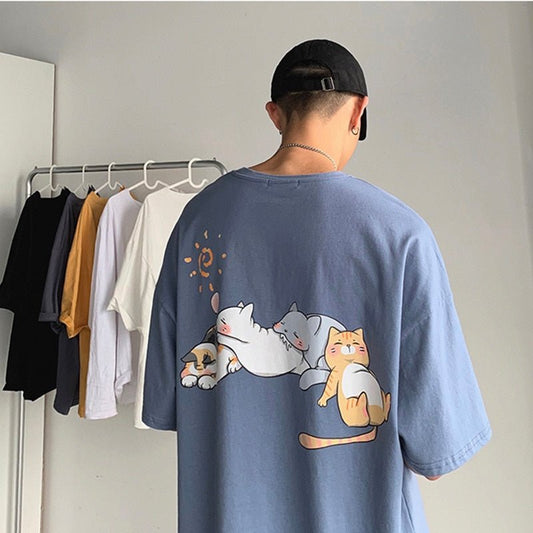 cute cat shirts design for summer outfit