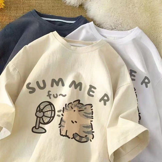 'Summer Is Hot' Adorable Summer Cat T-Shirt