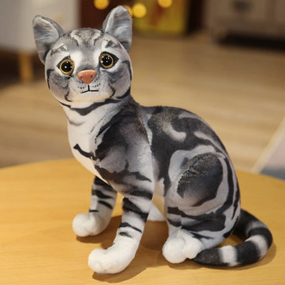 The tabby cats realistic cat plush