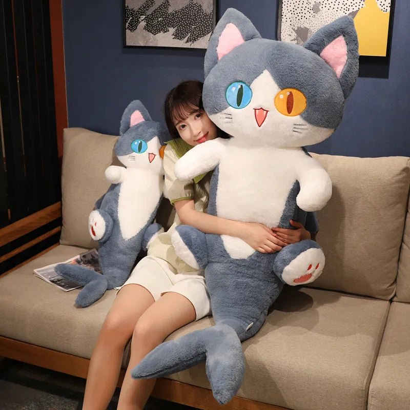 Get Your Best Cuddle with Our Giant Cat Plush When Cat Become a Shark Meowgicians