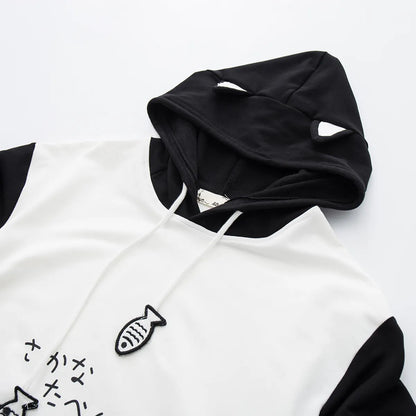 Kawaii Big Ears Cat Hoodie