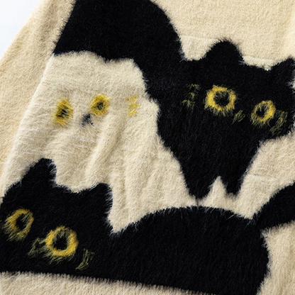 Fashionable cartoon kitty sweatshirt 