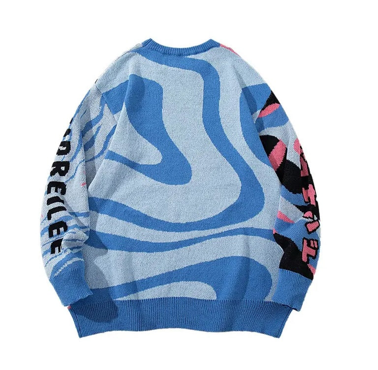 Japanese Streetwear style cat sweatshirt