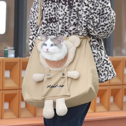 Crossbody Adorable Cat Carrier With Breathing Window For Cat