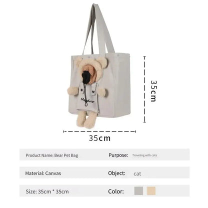 Crossbody Adorable Cat Carrier With Breathing Window For Cat