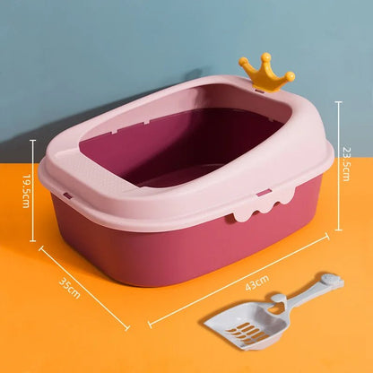 Anti Splash Spacious Litter Box