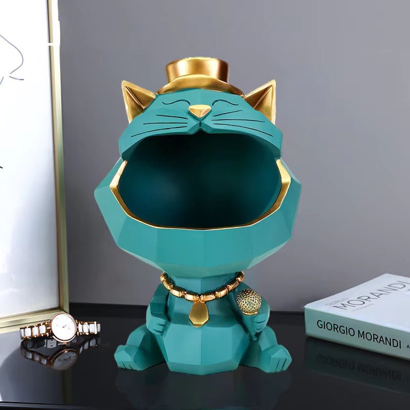 'Big Mouth Meowgician' premium cat decor with storage