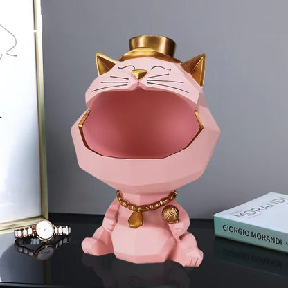 'Big Mouth Meowgician' premium cat decor with storage