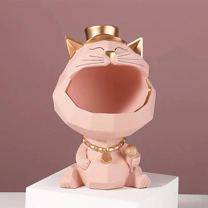 'Big Mouth Meowgician' premium cat decor with storage