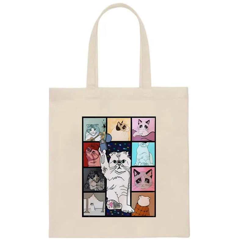 Cat themed tote bags shop