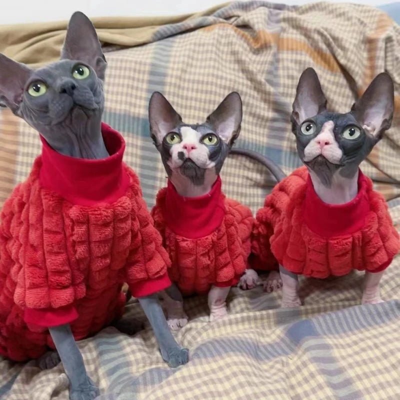 Chic Turtleneck Sweater for Sphynx Cat