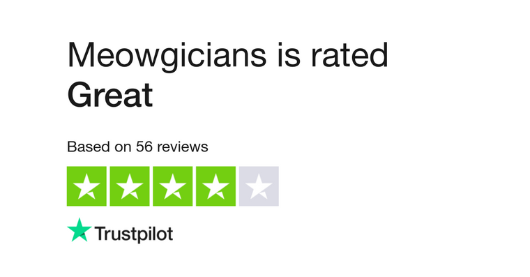 meowgicians great trustpilot rating 2024