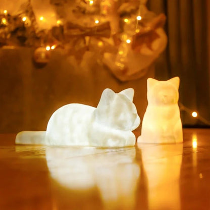 Close-up of 'Cozy Cat Light Lamp' with Adjustable Brightness