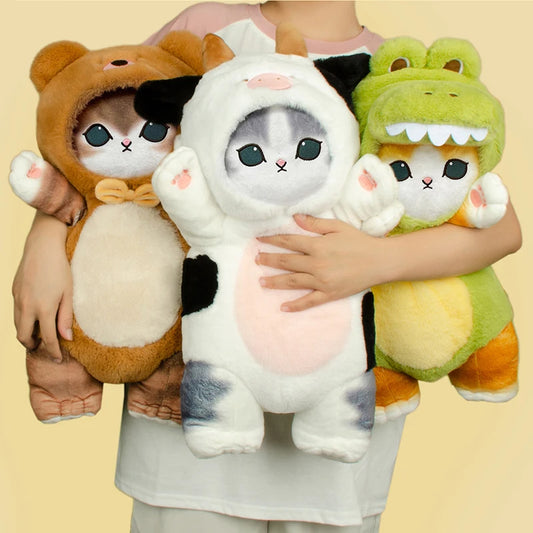 Original Mofusand Kawaii Cos Cat kawaii Animal Plushies 50cm Cosplay Animals Dinosaur Cow Bear Cute Plush Doll Children Gift Toy