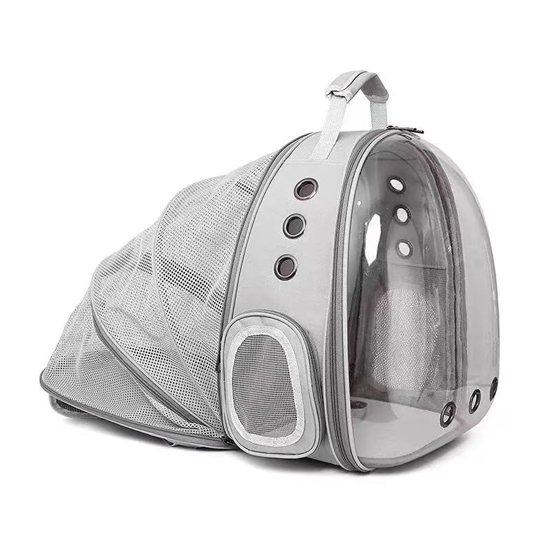 Expandable & Transparent Cat Carrier Backpack With Space Window