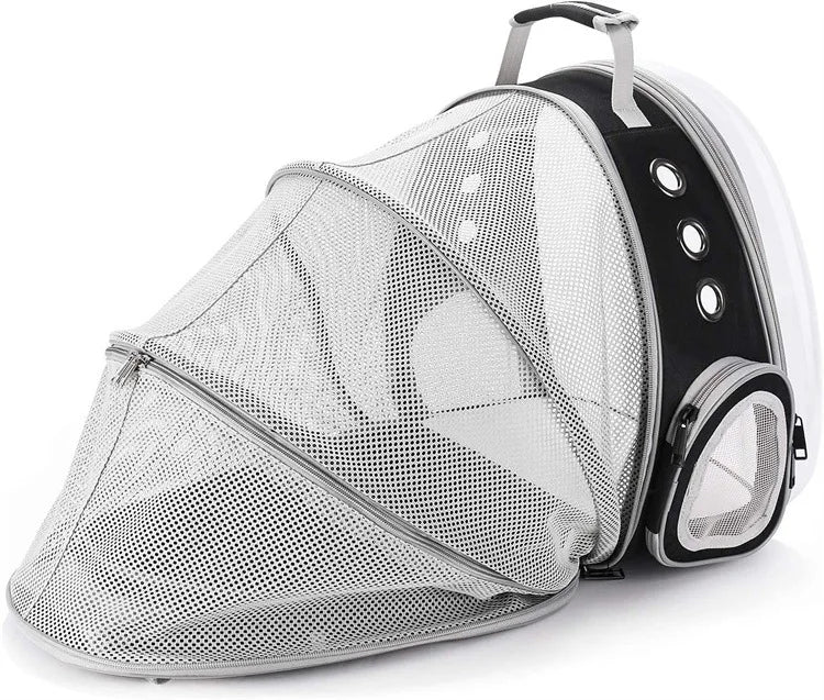 Expandable & Transparent Cat Carrier Backpack With Space Window