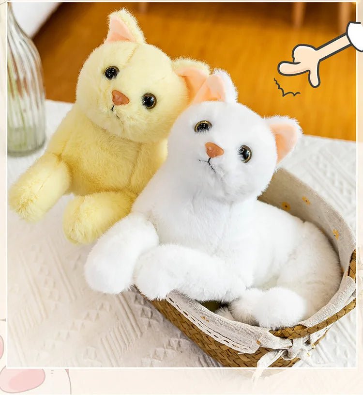 Small Size Realistic Fur Cat Plush Have a Cat Without Commitment Meowgicians