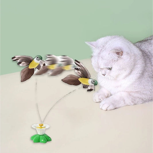 Interactive Flying Butterfly and Bird Toy For Cat