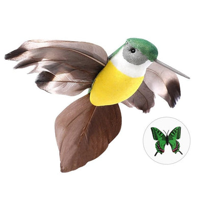 Interactive Flying Butterfly and Bird Toy For Cat