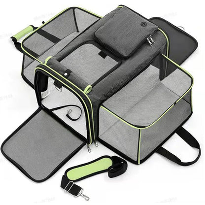 Lightweight Spacious Cat Carrier With Expandable Function