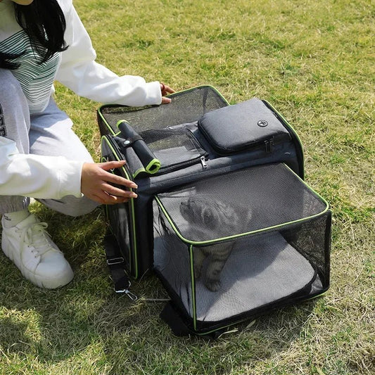 Lightweight Spacious Cat Carrier With Expandable Function