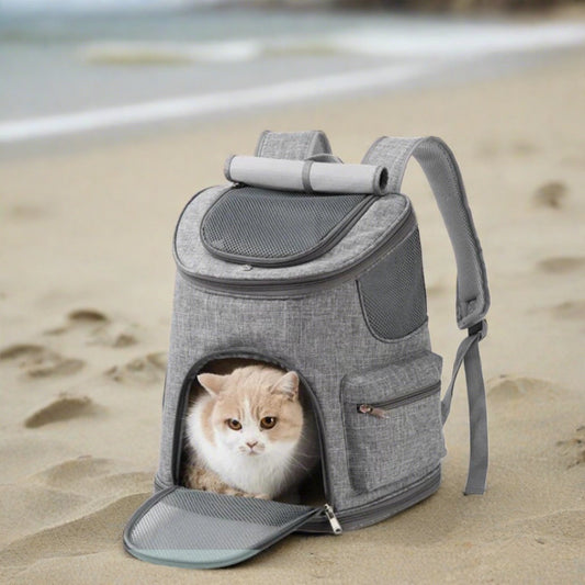 Minimalist Cat Carrier Backpack With 2 Window