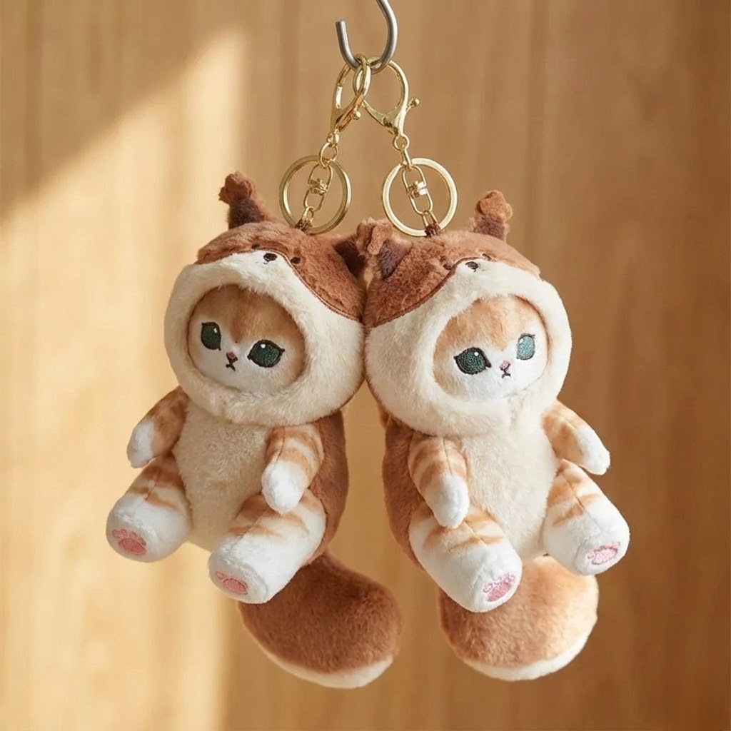 Adorable Keychain Cat Plushies From Mofusand™