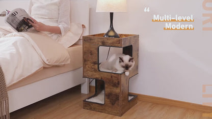 Minimalist modern cat tree for lamp