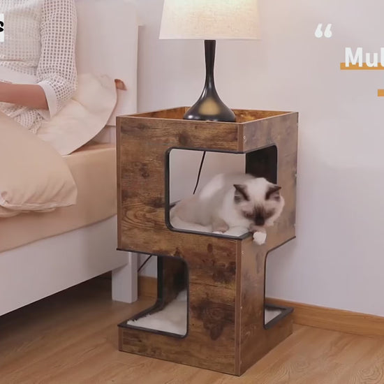 Cat bed furniture for bedroom bedside lamp or living room