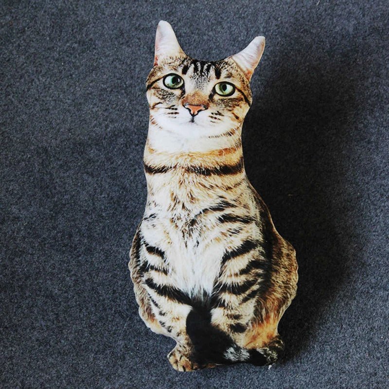 Realistic 3D Cat Portrait Pillows