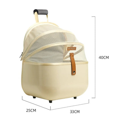 Stylish Light-weight cat carrier with luxury touch