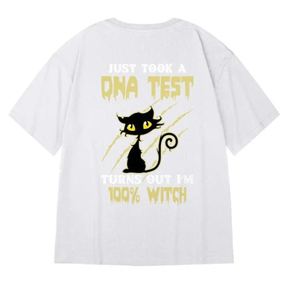 The Black Witch Cat - Funny Cat T-shirt For Men