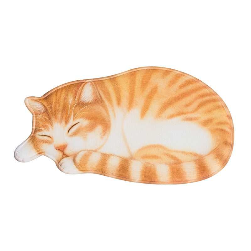 3D Fluffy Sleeping Cat Rug – Meowgicians™