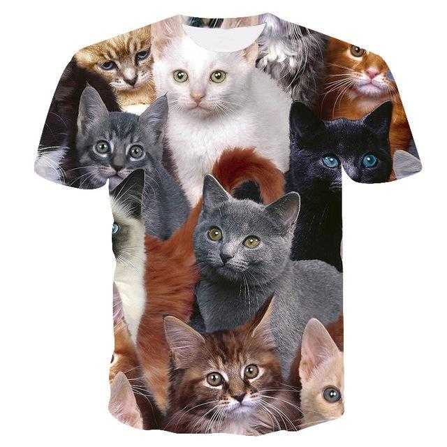 ultimate cat lover shirt in realistic 3d illustration