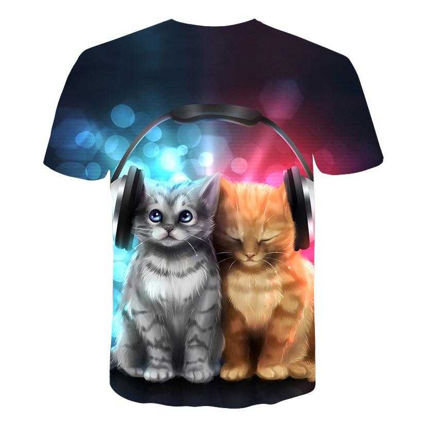 galaxy cat shirt in realistic 3d design