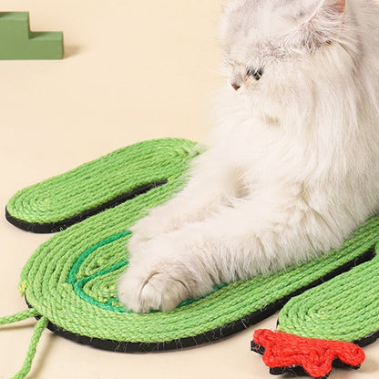 cactus cat scratching pad and toy