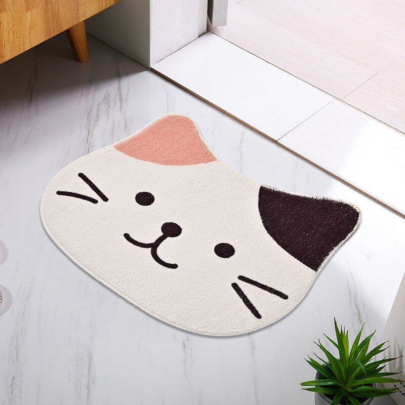 Adorable cartoon cat carpet cat rug – Meowgicians™