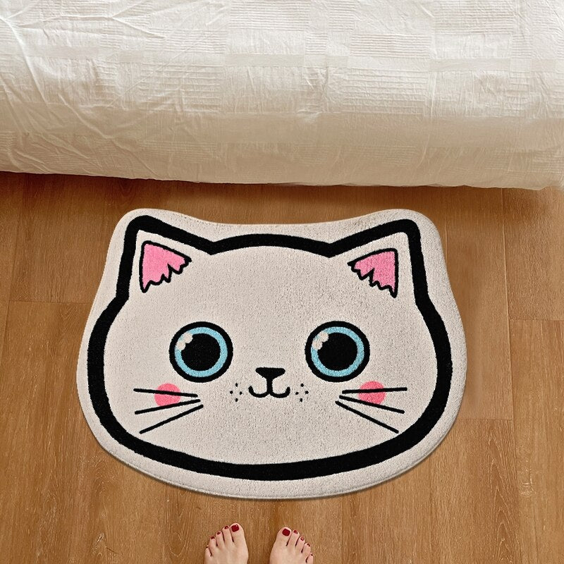 Adorable cartoon cat carpet cat rug – Meowgicians™